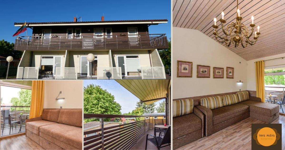 Apartamentai Trys Pusys Šventoji Dış mekan fotoğraf
