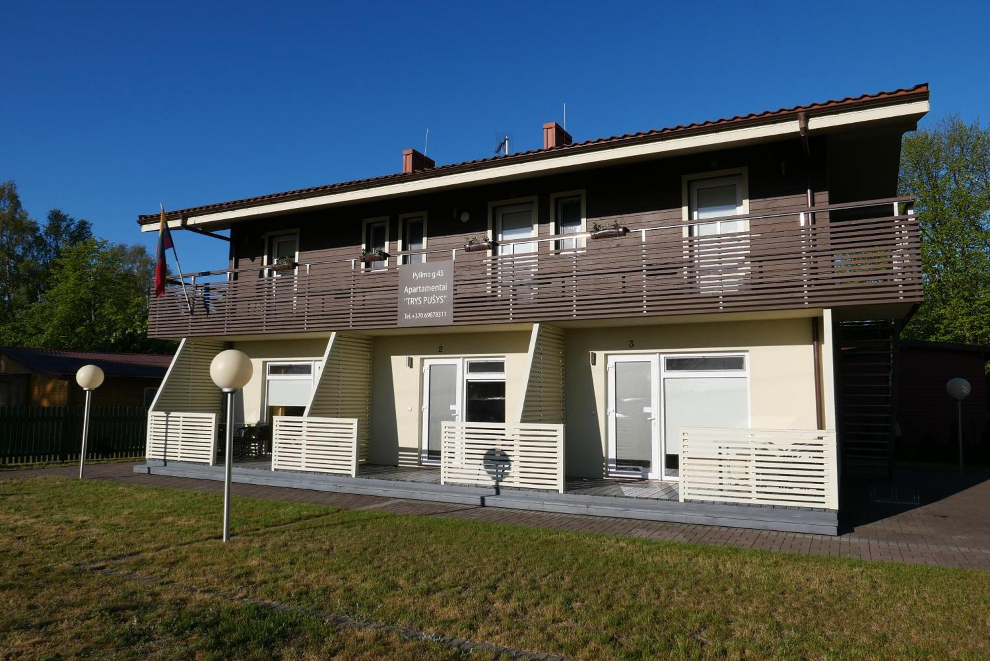 Apartamentai Trys Pusys Šventoji Dış mekan fotoğraf