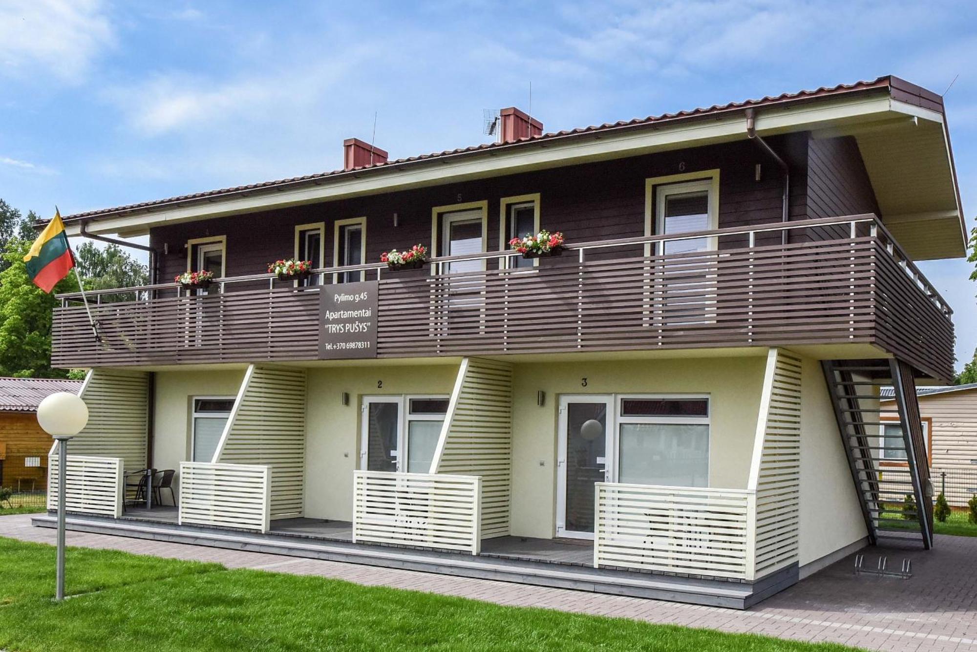 Apartamentai Trys Pusys Šventoji Dış mekan fotoğraf